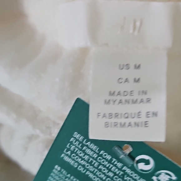 H&M High Waisted Wool Blend Cream  KNIT PANTS W0men's - Picture 7 of 11